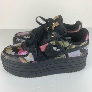 Nike Vandal 2K LX Black Floral Platform Shoes